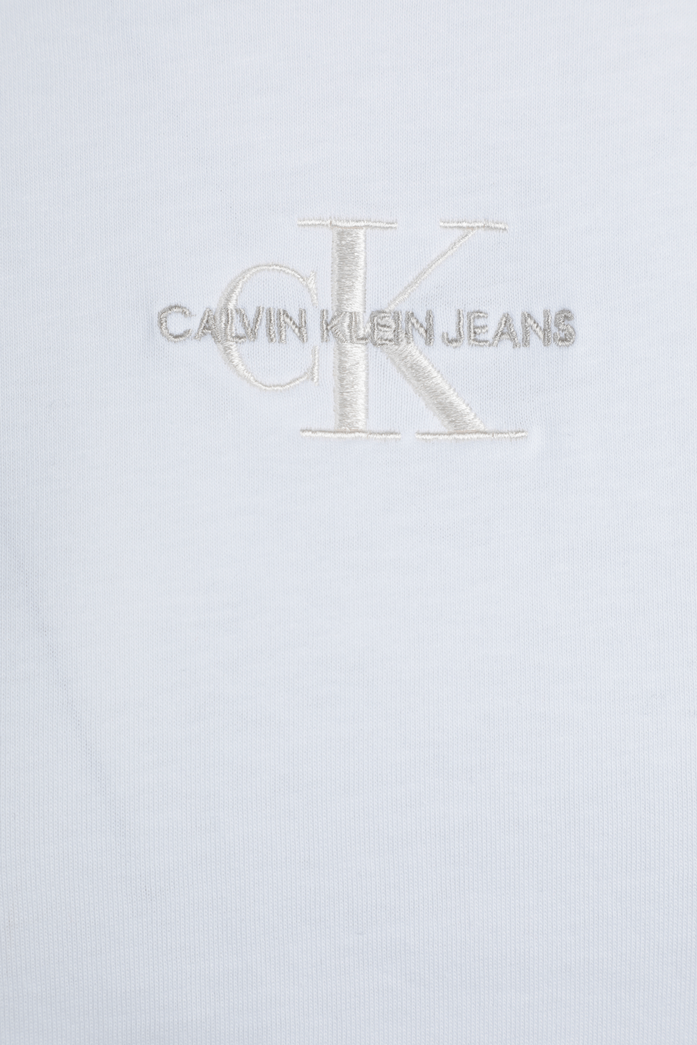 Monogram Small Logo Tee in White CALVIN KLEIN