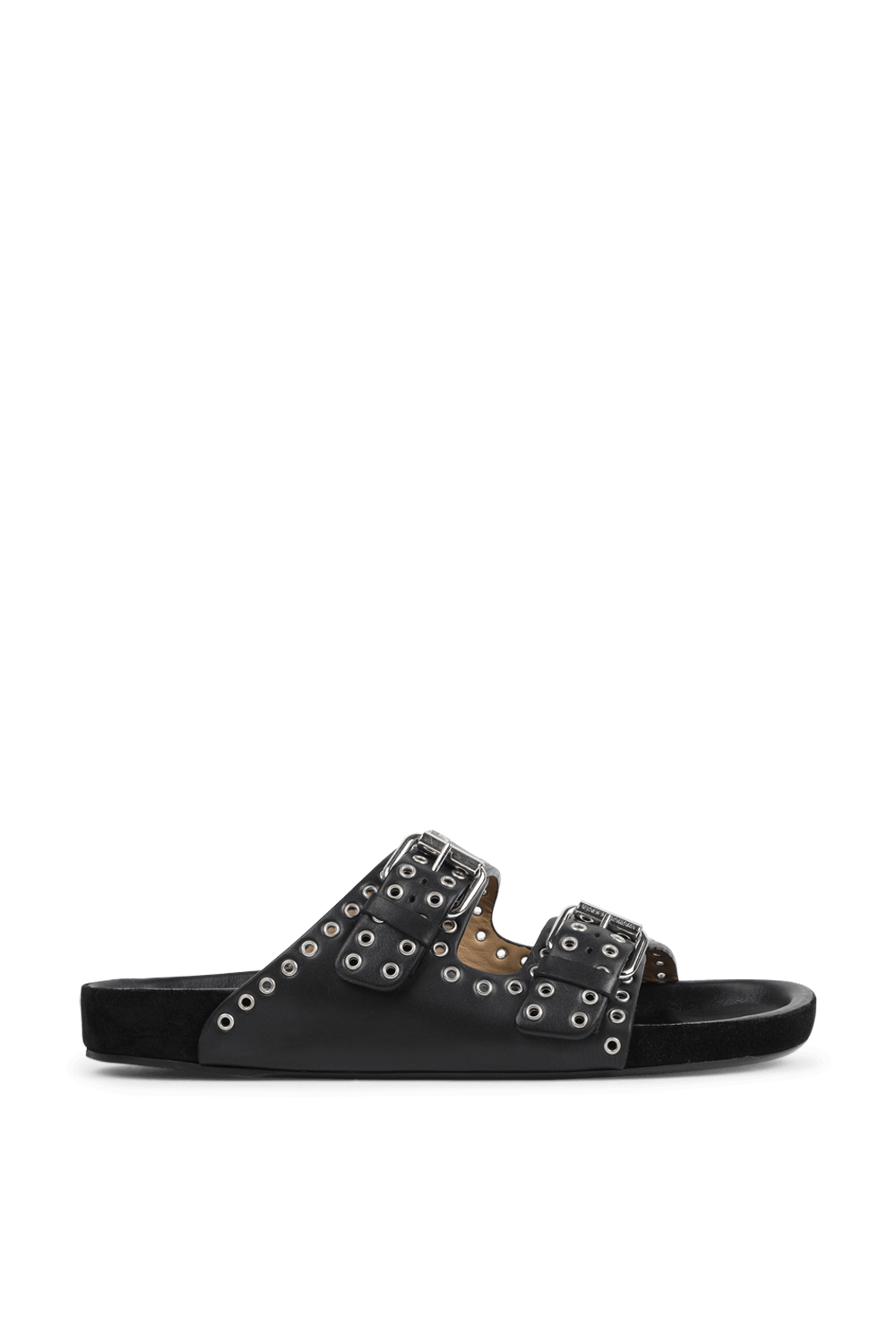 תמונה קידמית של סנדלי לניו שחורים