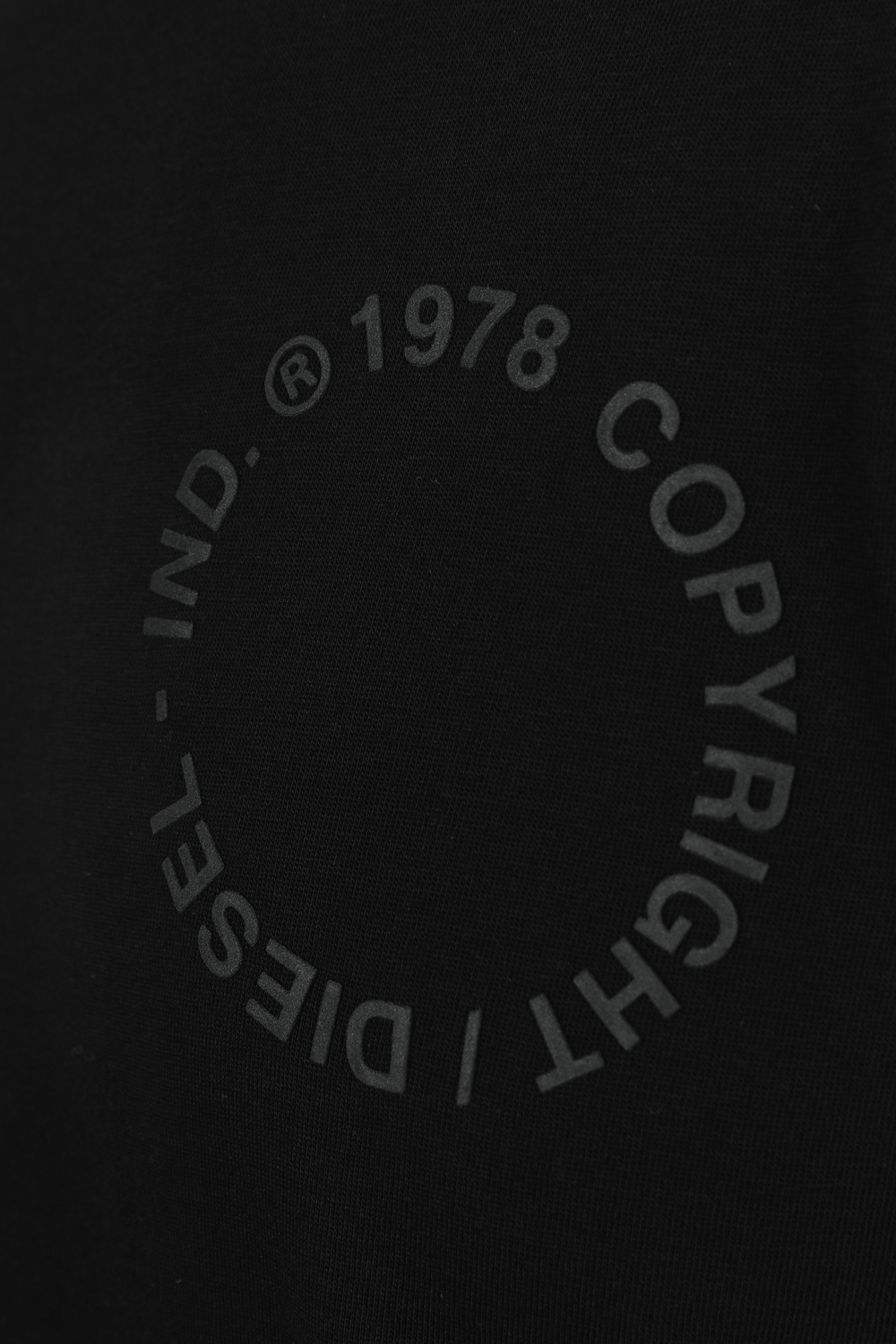 Logo T-Shirt in black DIESEL
