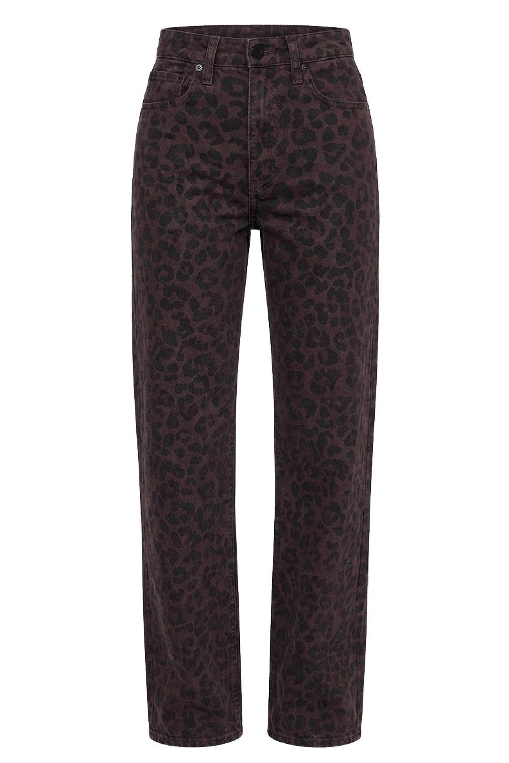 תמונה קידמית של מכנסי ג'ינס בגזרה ישרה