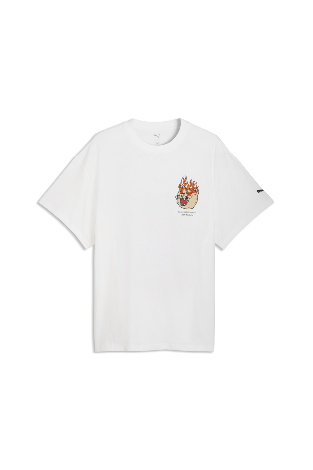 תמונה קידמית של חולצת טי אוברסייז