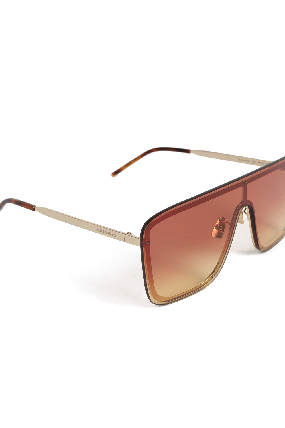 Shield Sunglasses in Gold SAINT LAURENT