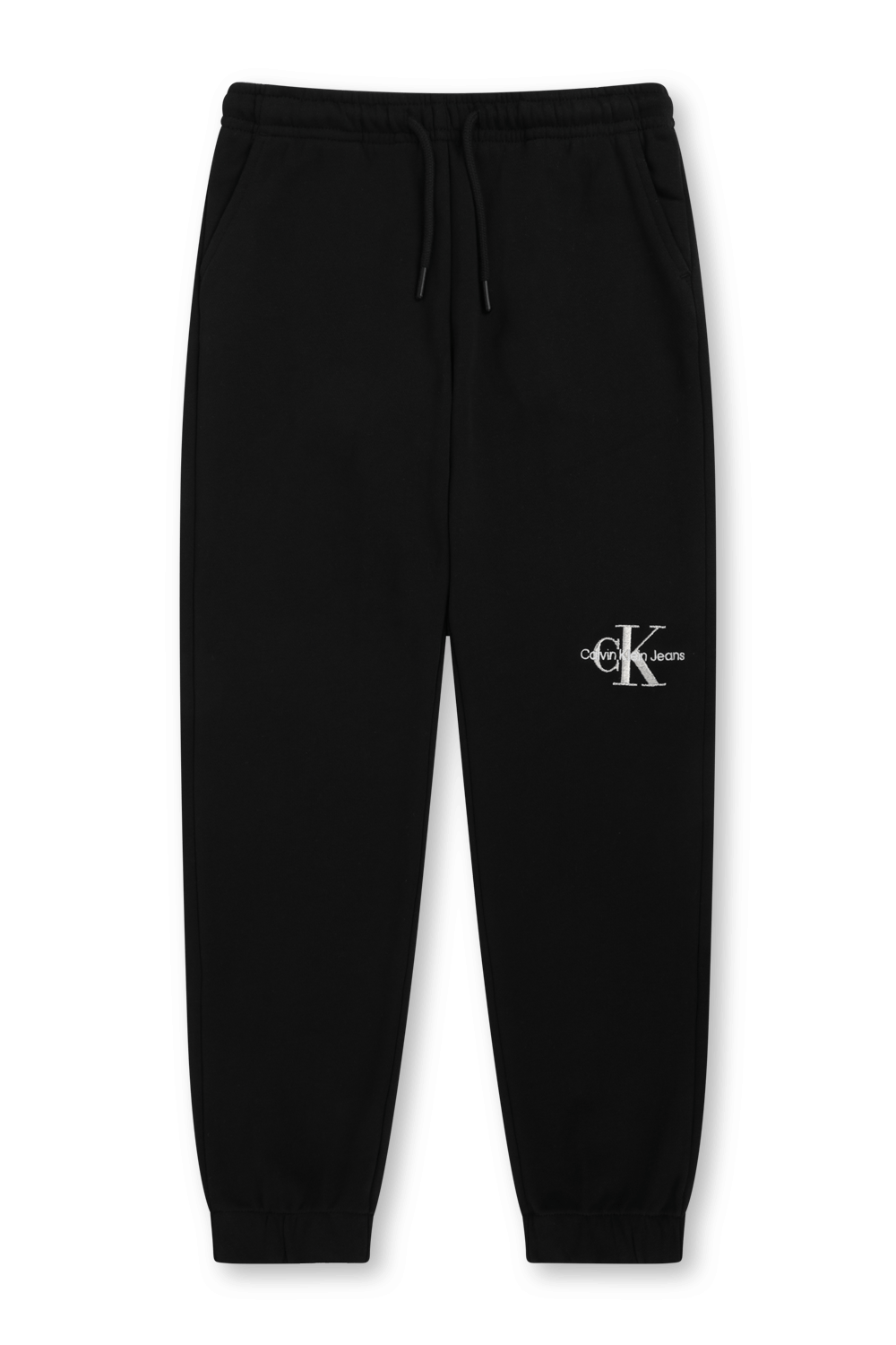 גילאי 4-16 מכנסי טרנינג שחורים עם כיתוב ממותג CALVIN KLEIN