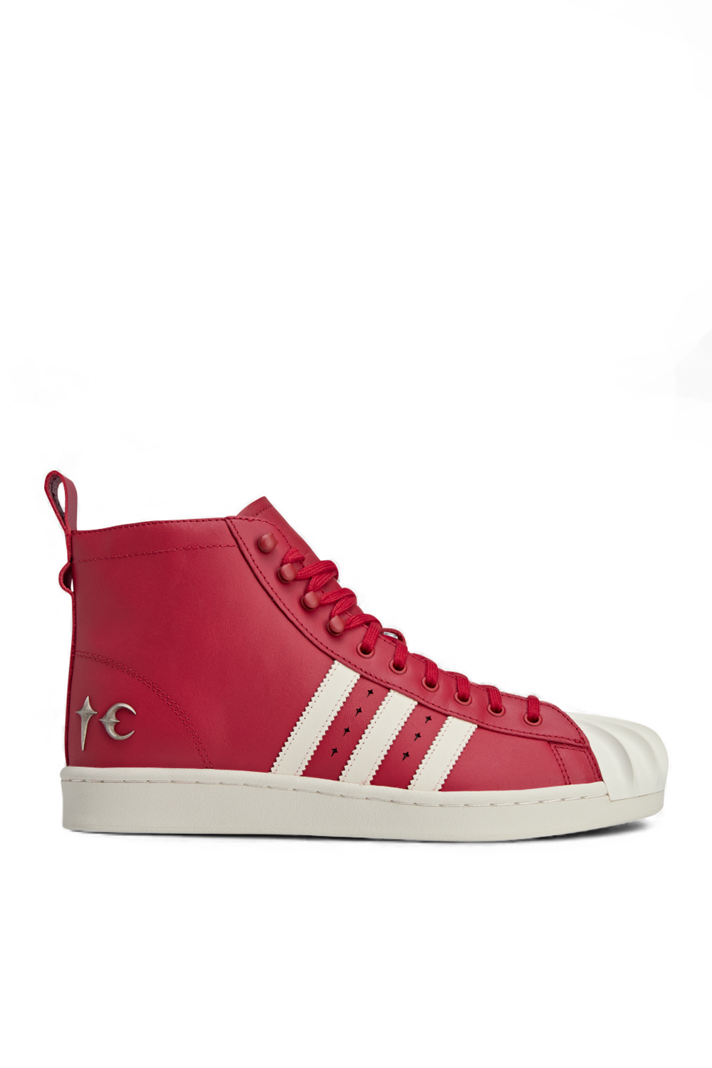 תמונה קידמית של נעלי סניקרס גבוהות אדידס X טאג קלאב