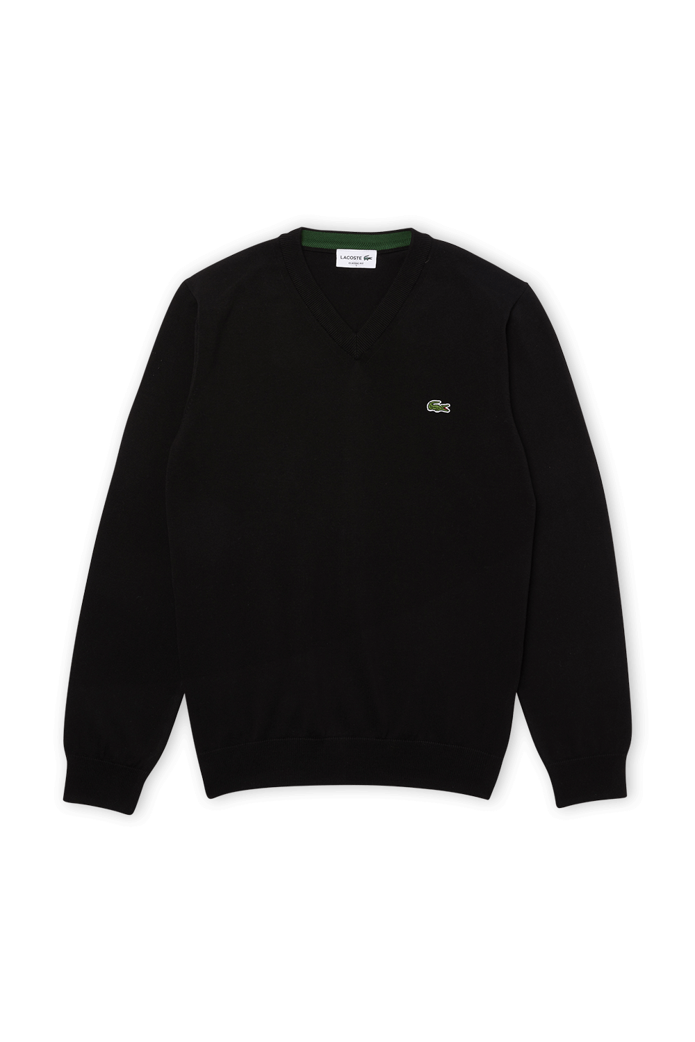 תמונה קידמית של V-neck Sweater in Black