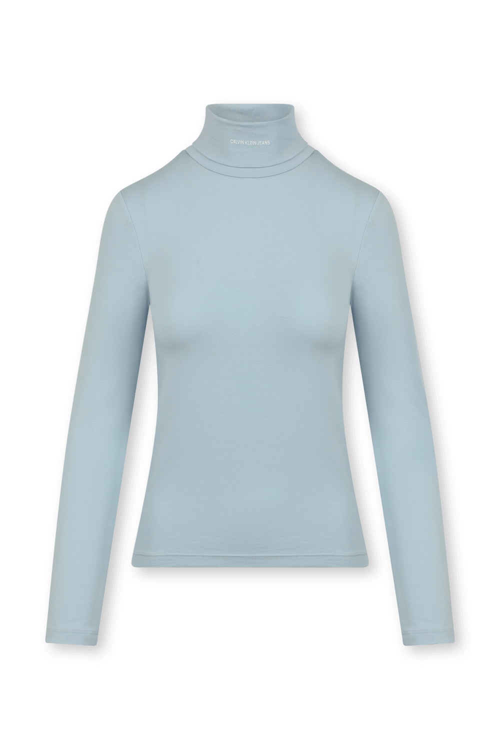 תמונה קידמית של חולצת גולף ממותגת בתכלת