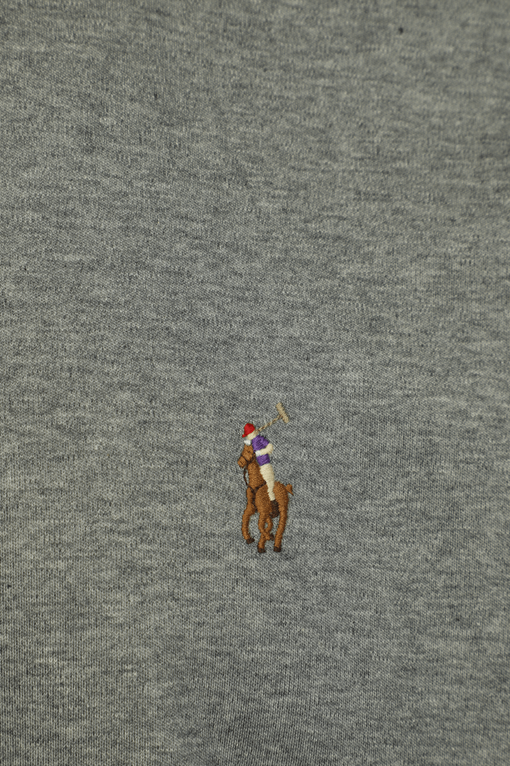 תמונת תקריב של Logo Polo Shirt in Grey