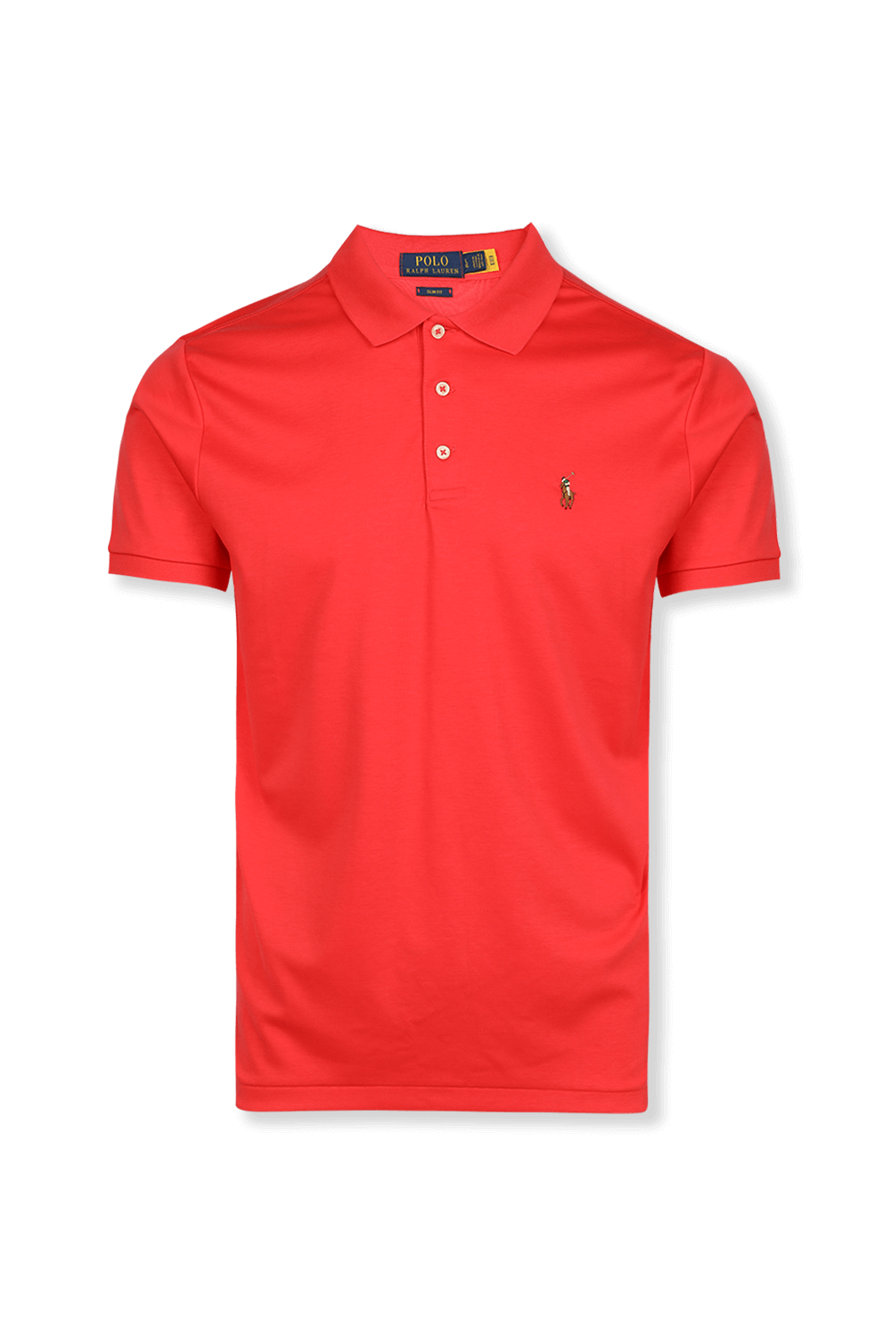 Slim Fit Stretch Mesh Polo Shirt in Red POLO RALPH LAUREN