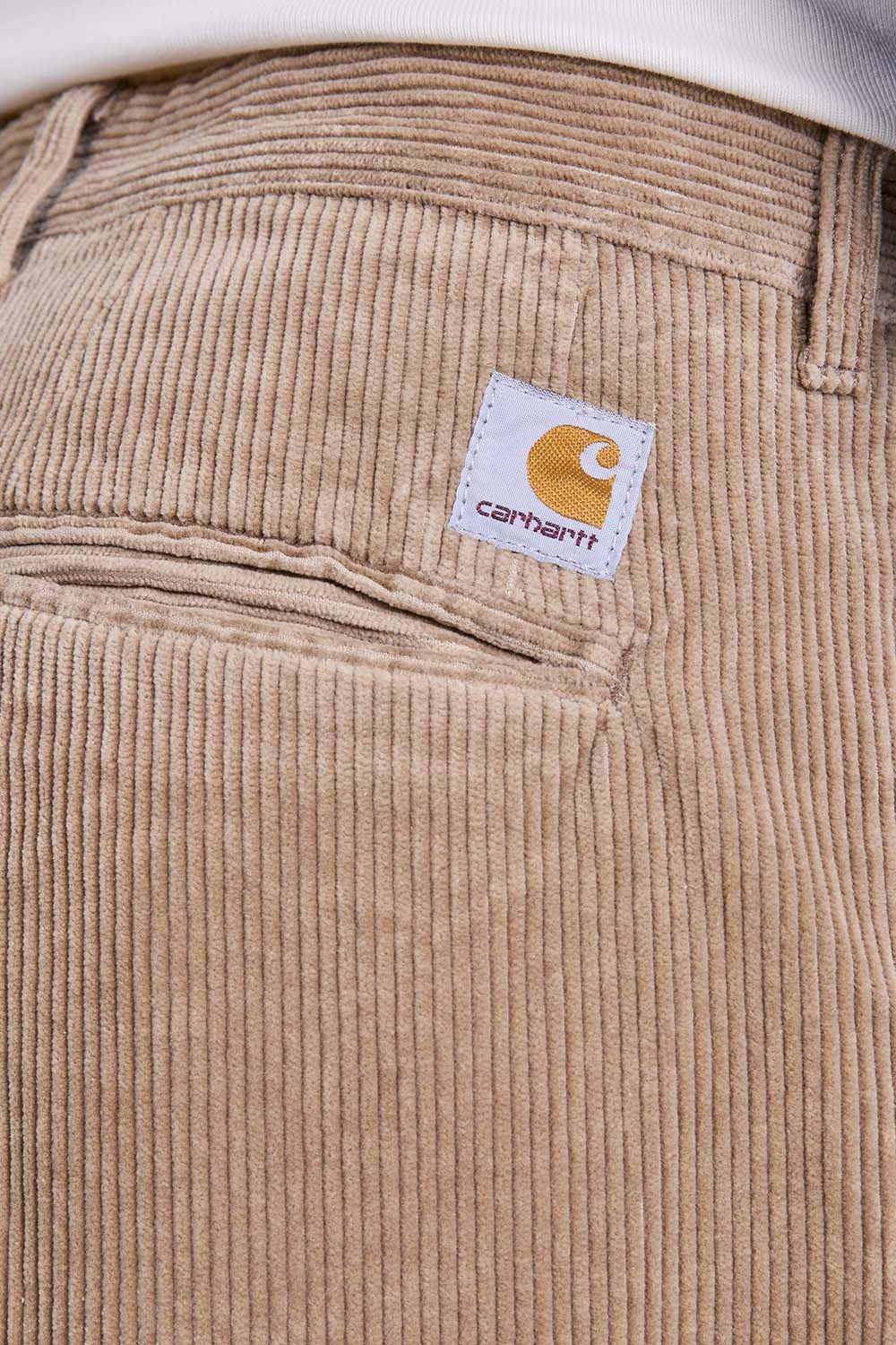 תמונת תקריב דוגמן של מכנסי קורדרוי