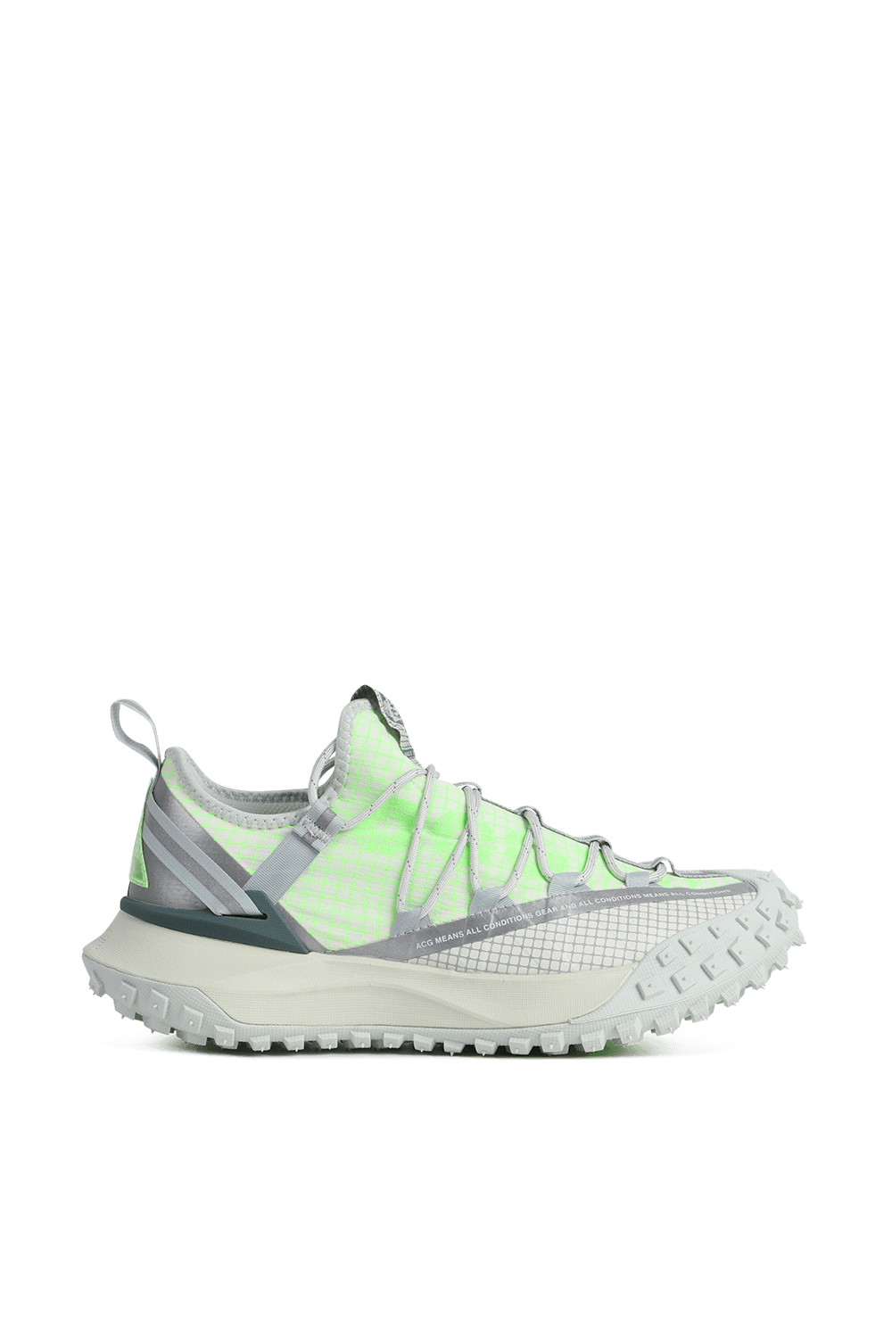 תמונה קידמית של נעלי ספורט איי-סי-ג'י מאונטיין בגווני ירוק ואפור