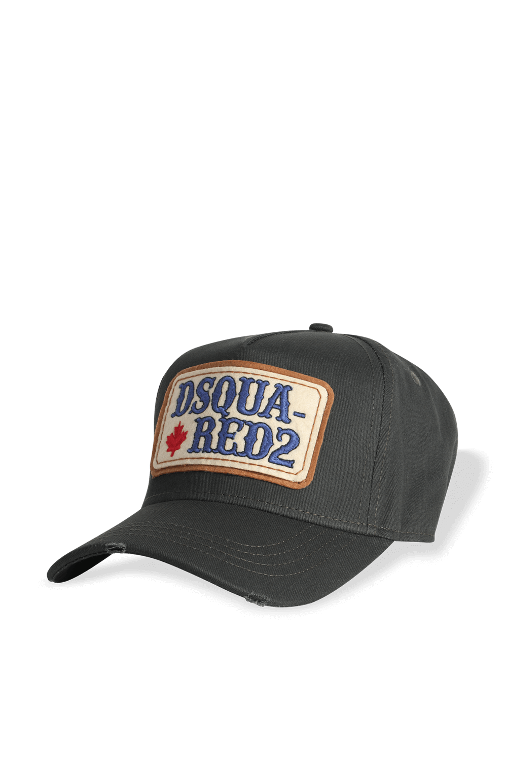 תמונה קידמית של כובע בייסבול עם פאץ' בצבע אפור