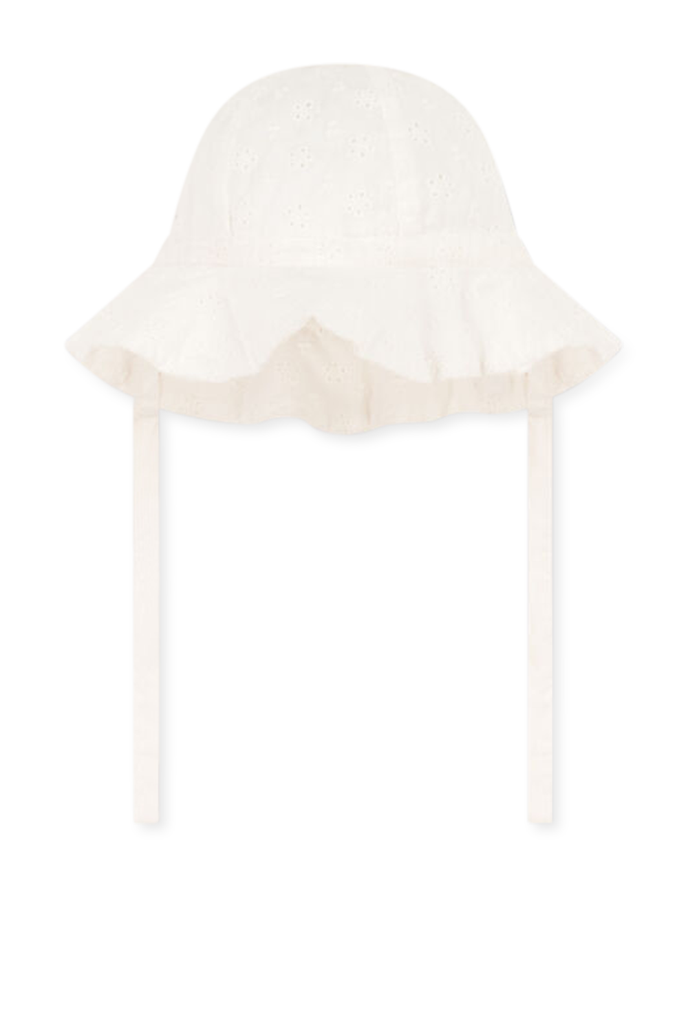 תמונה קידמית של כובע באקט תחרה - גילאי 3-24 חודשים