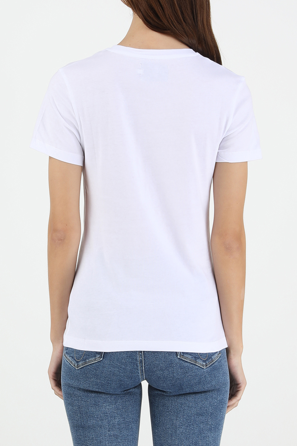 Monogram logo tee in White image number null CALVIN KLEIN