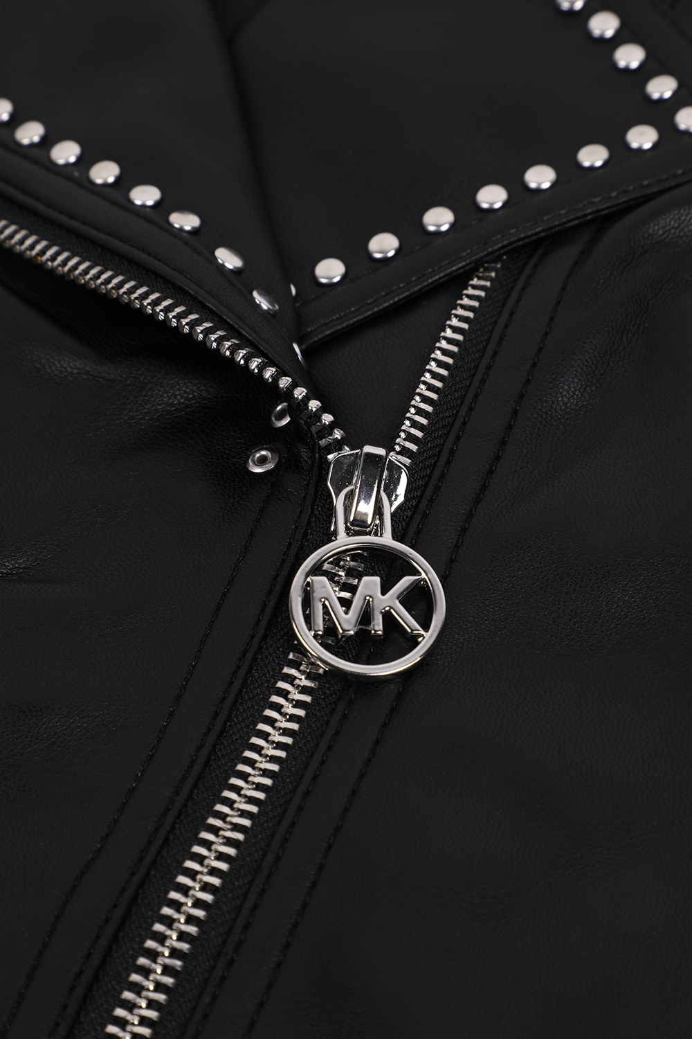 תמונה אחורית של ז'קט דמוי עור מרוכסן - גיל 14