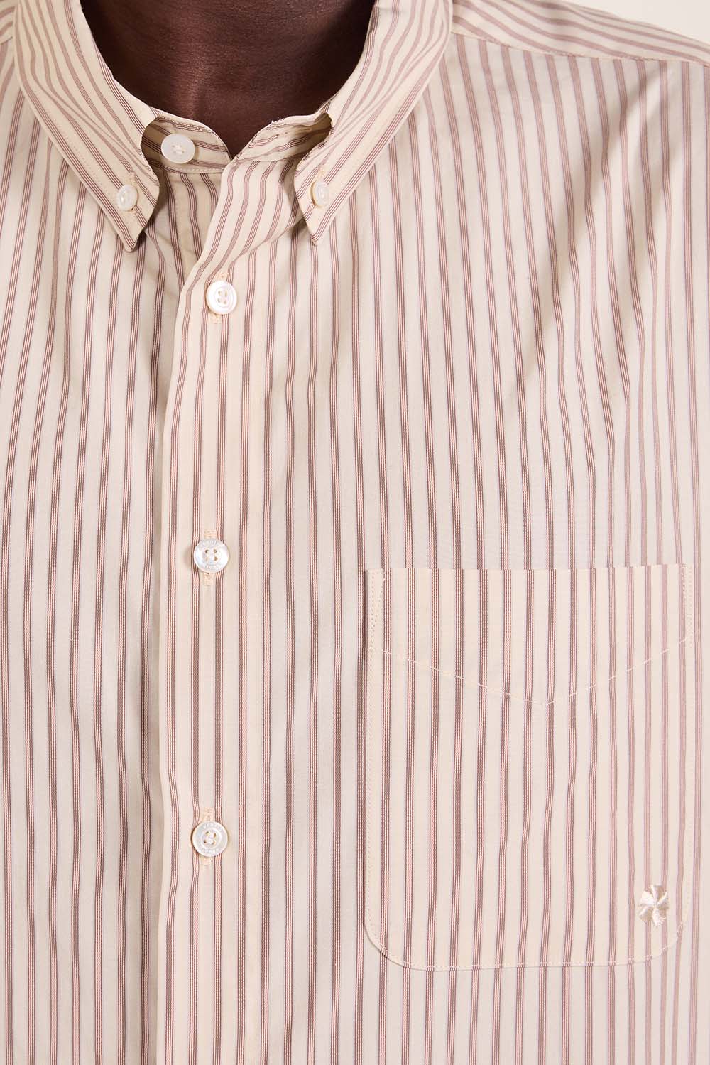 תמונת דוגמן אחורית של חולצת כפתורים