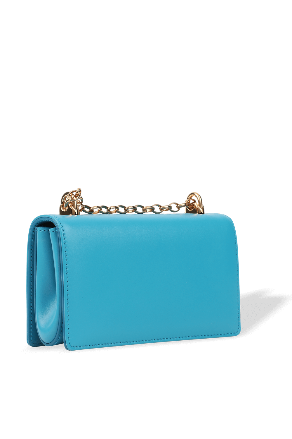 תמונה אחורית של DG Girls phone bag in Light Blue Leather