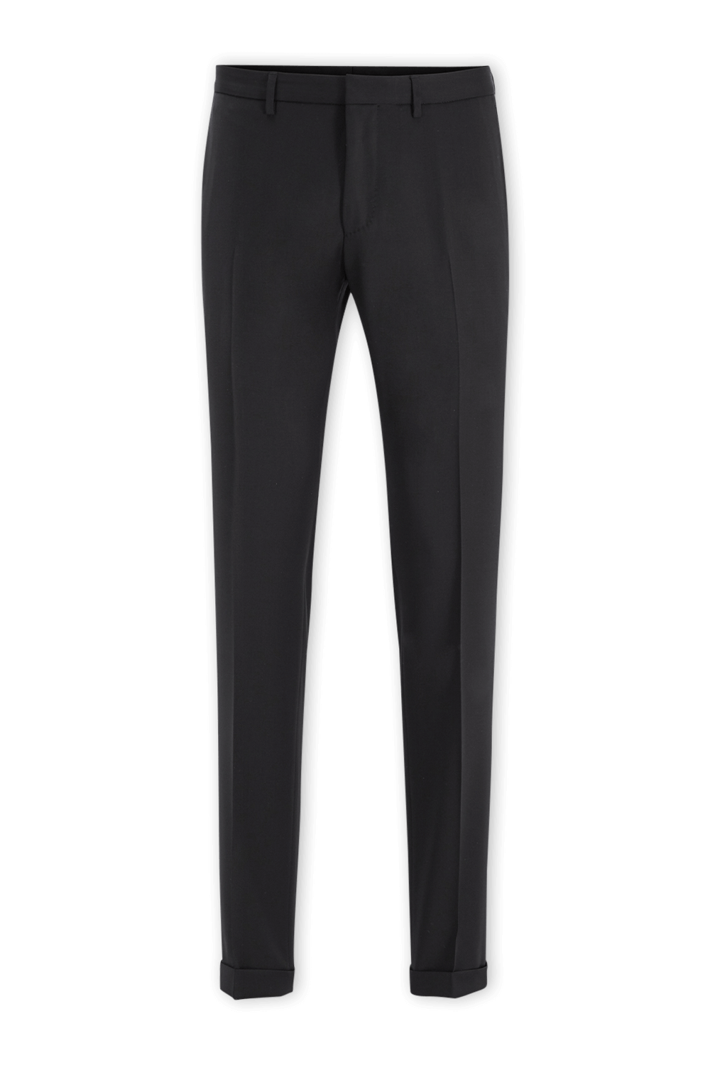 תמונה קידמית של Wave Extra Slim Fit Pants in Black Wool
