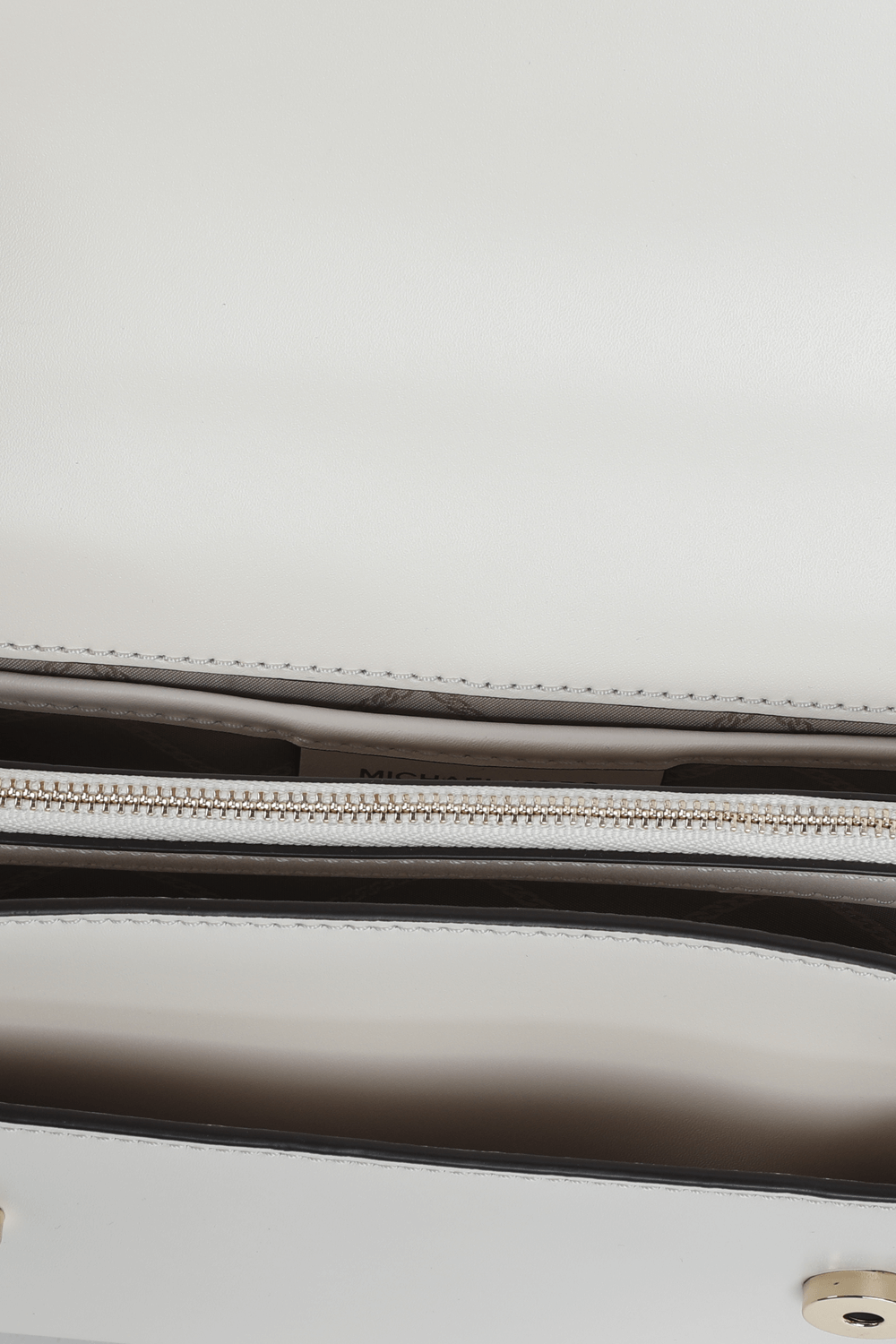 Ivory Leather Large Jade Shoulder Bag MICHAEL KORS
