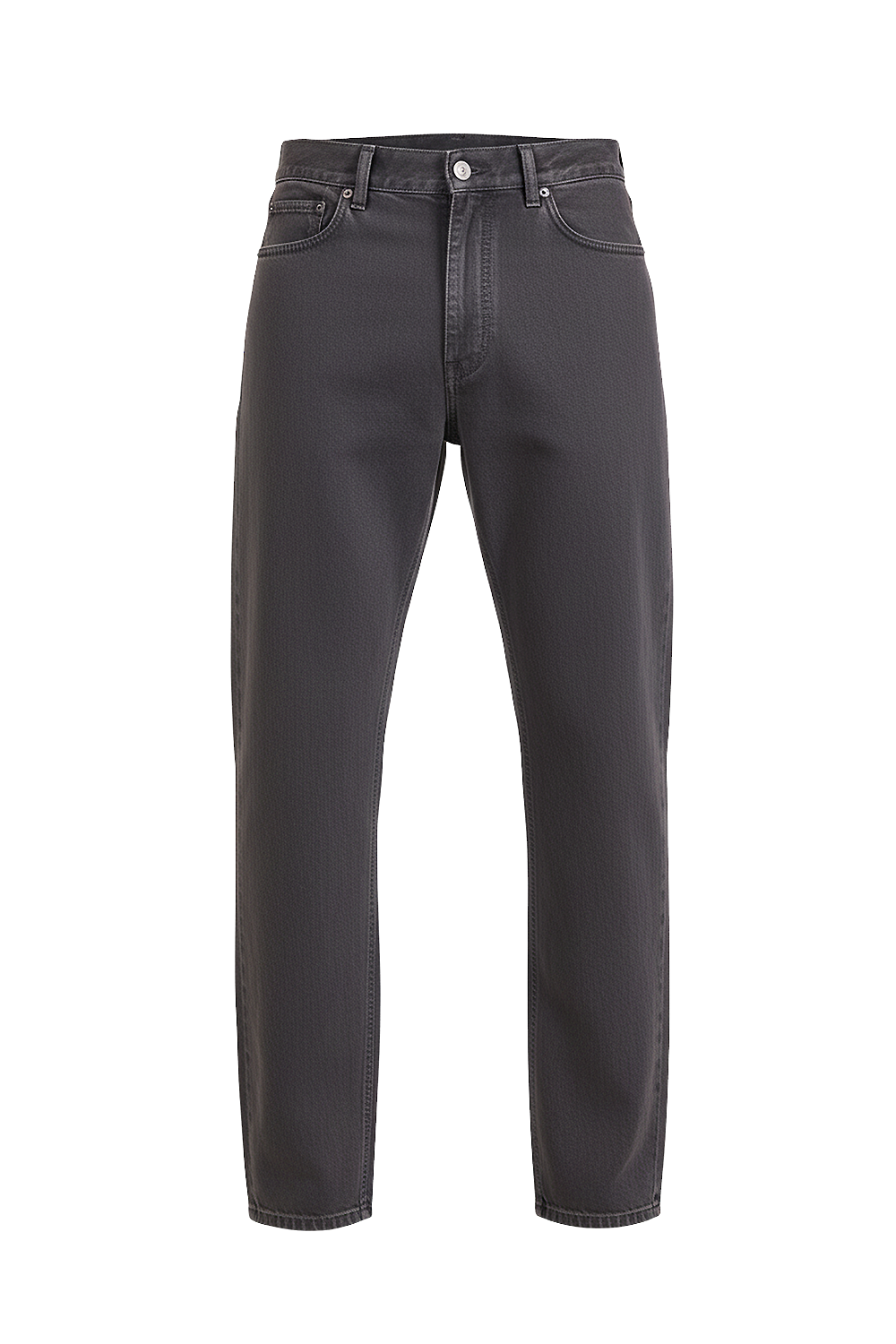 תמונה קידמית של מכנסי ג'ינס בגזרה ישרה