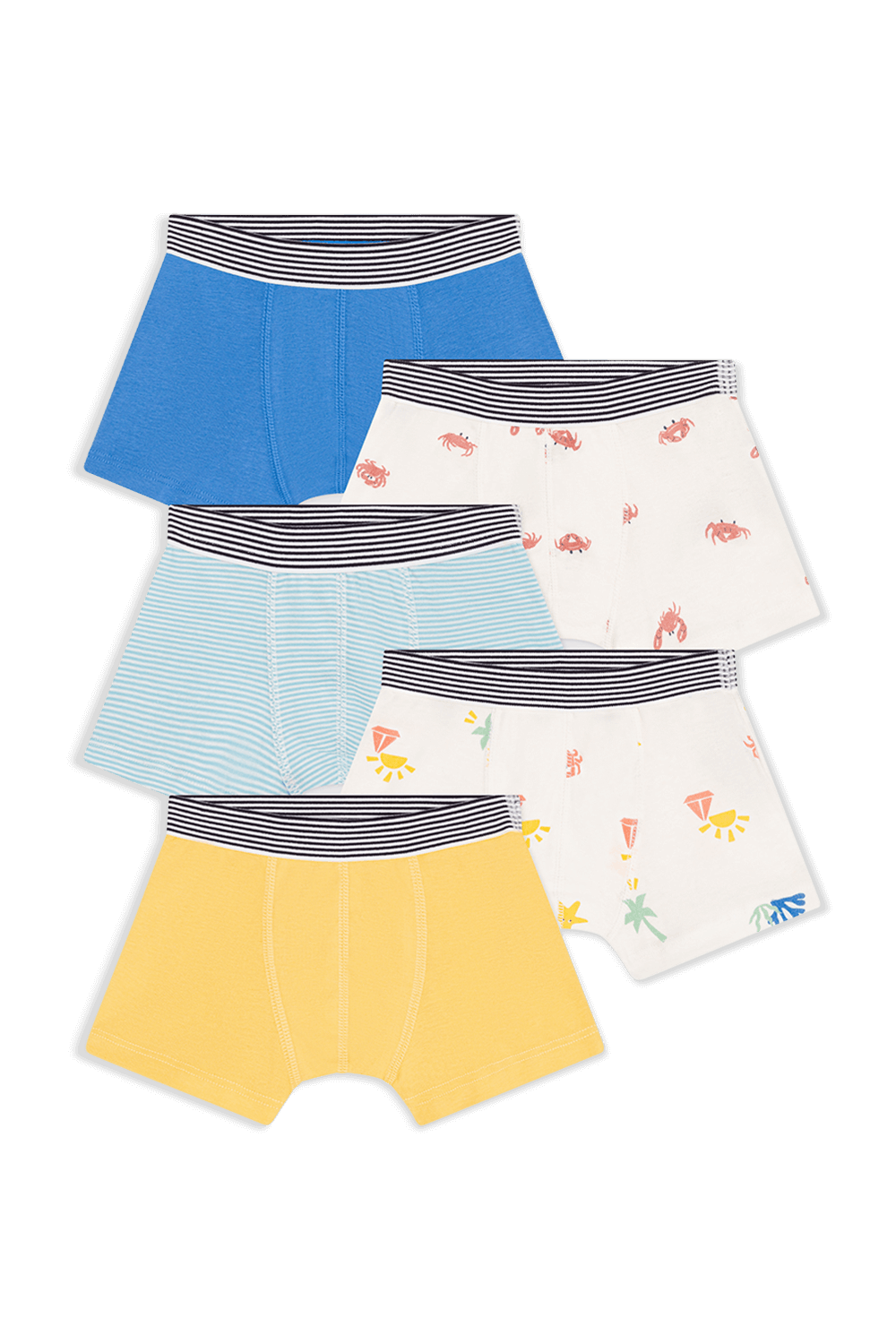 תמונה קידמית של מארז חמישה תחתוני בוקסר - גילאי 3-5 שנים