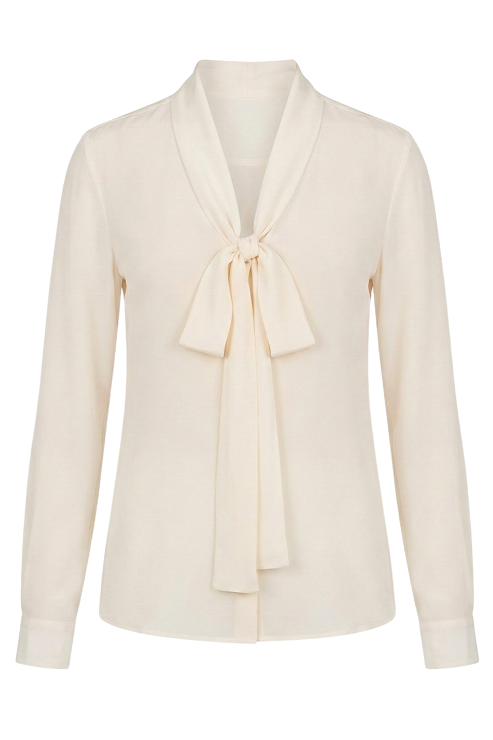 תמונה קידמית של חולצת כפתורים עם צווארון קשירה