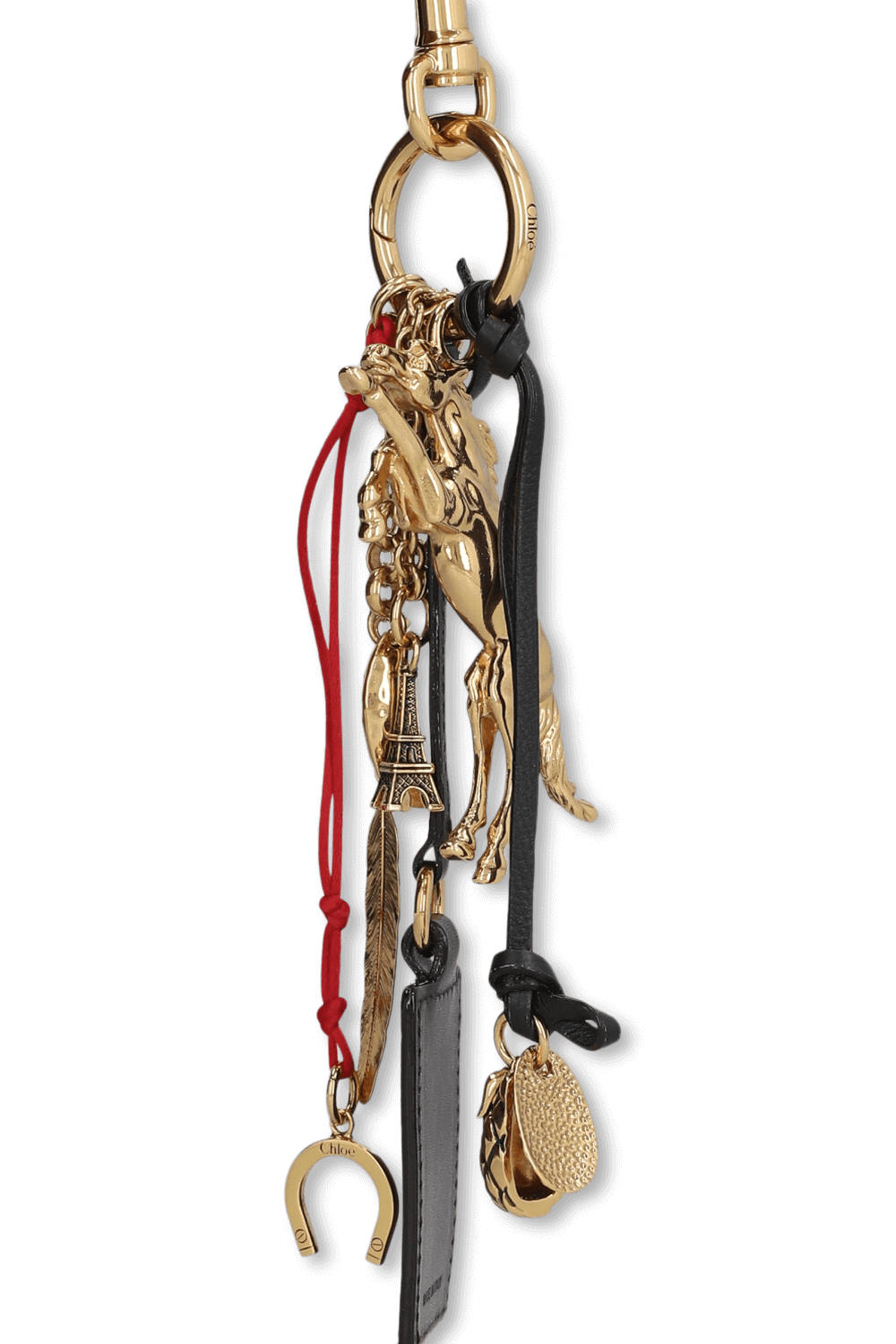 תמונה אחורית של לולאת צ'ארמס לתיק ולמפתחות