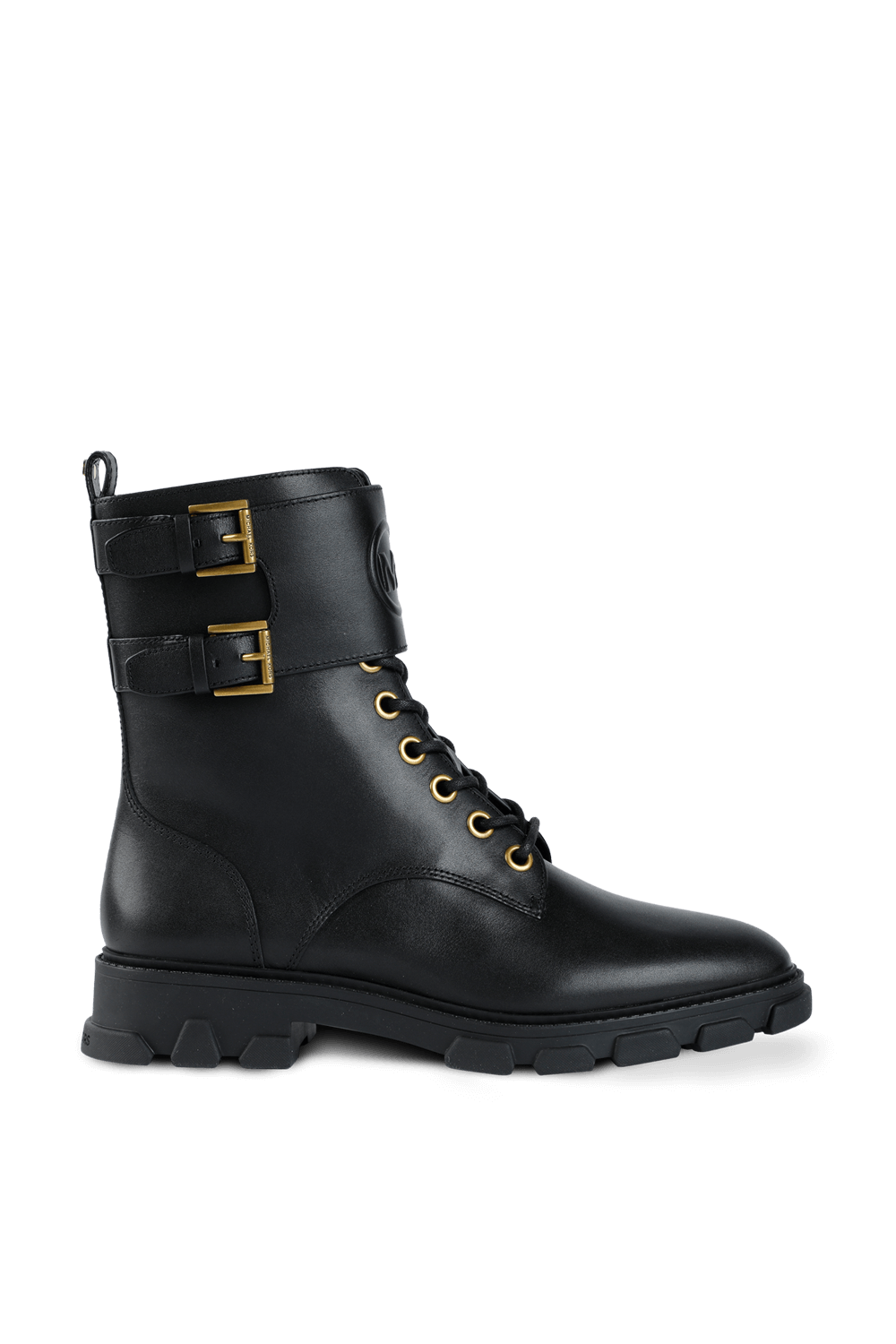Ridley Leather Combat Boot in Black MICHAEL KORS