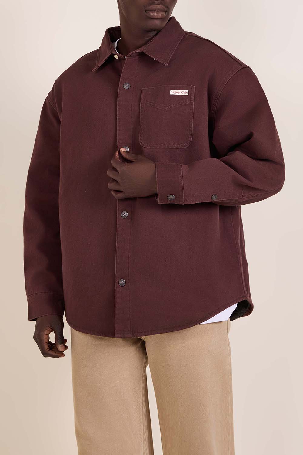 תמונת דוגמן קידמית של חולצת ז'קט ג'ינס