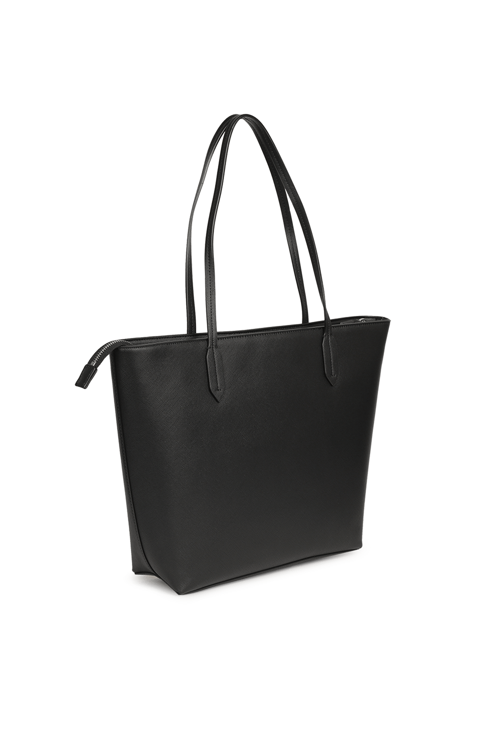 Large Logo Shoulder Bag in Black Eco Leather ARMANI EXCHANGE