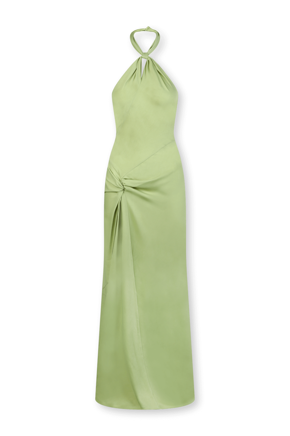 שמלת מקסי ירוקה עם שסע סלינה RONNY KOBO