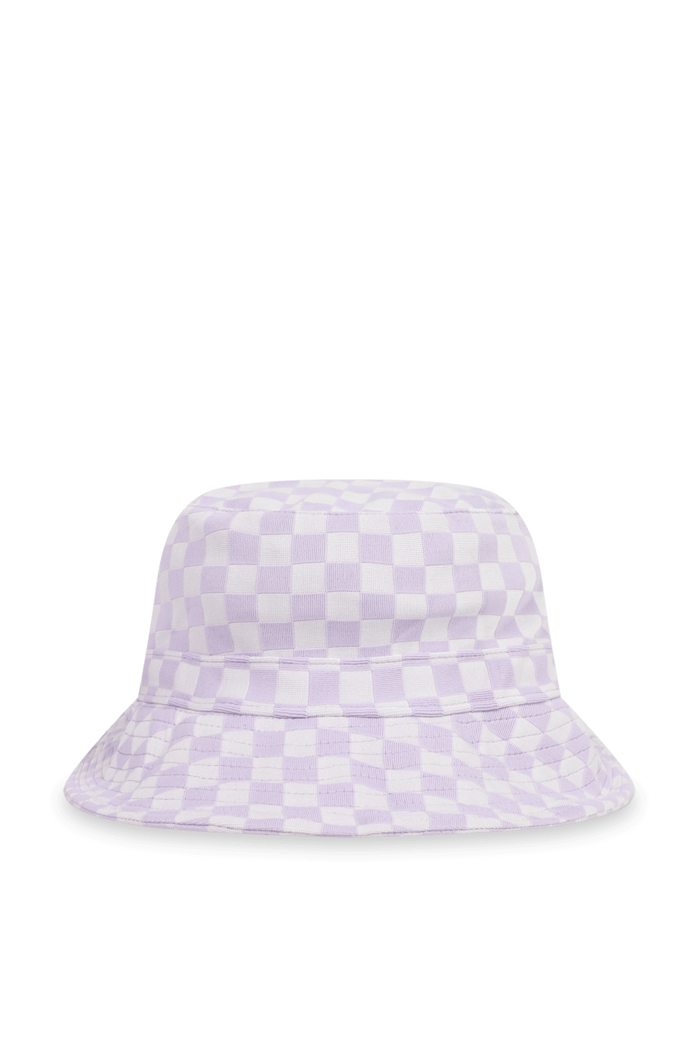 כובע באקט עם משבצות בגווני סגול ולבן FRANKIES BIKINIS