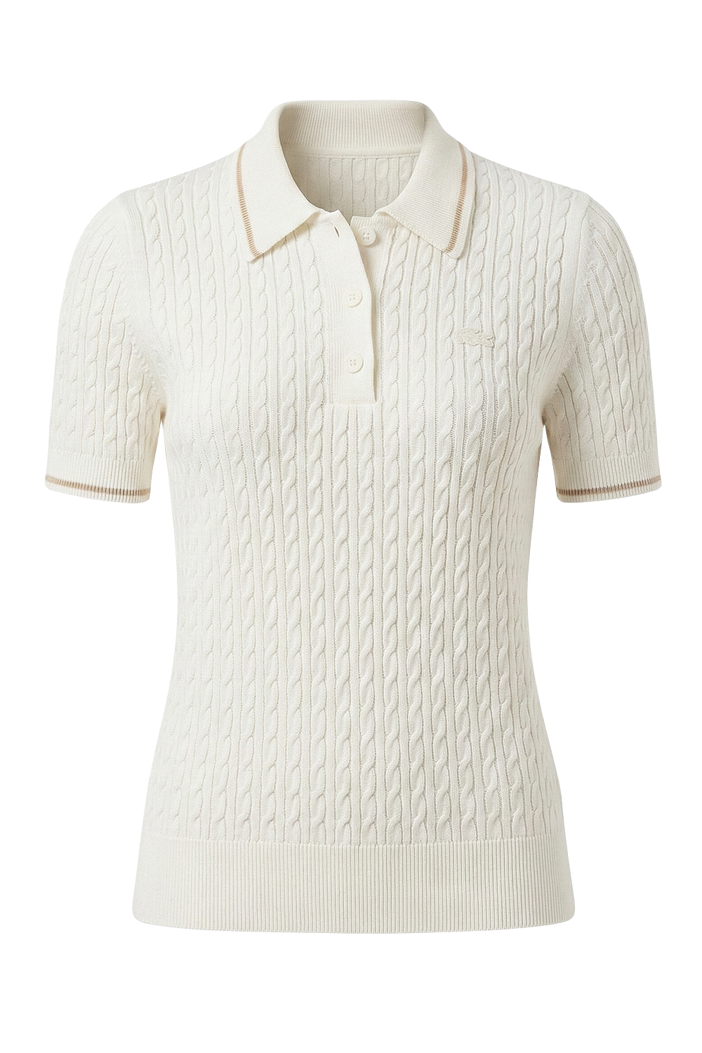 תמונה קידמית של חולצת סריג פולו