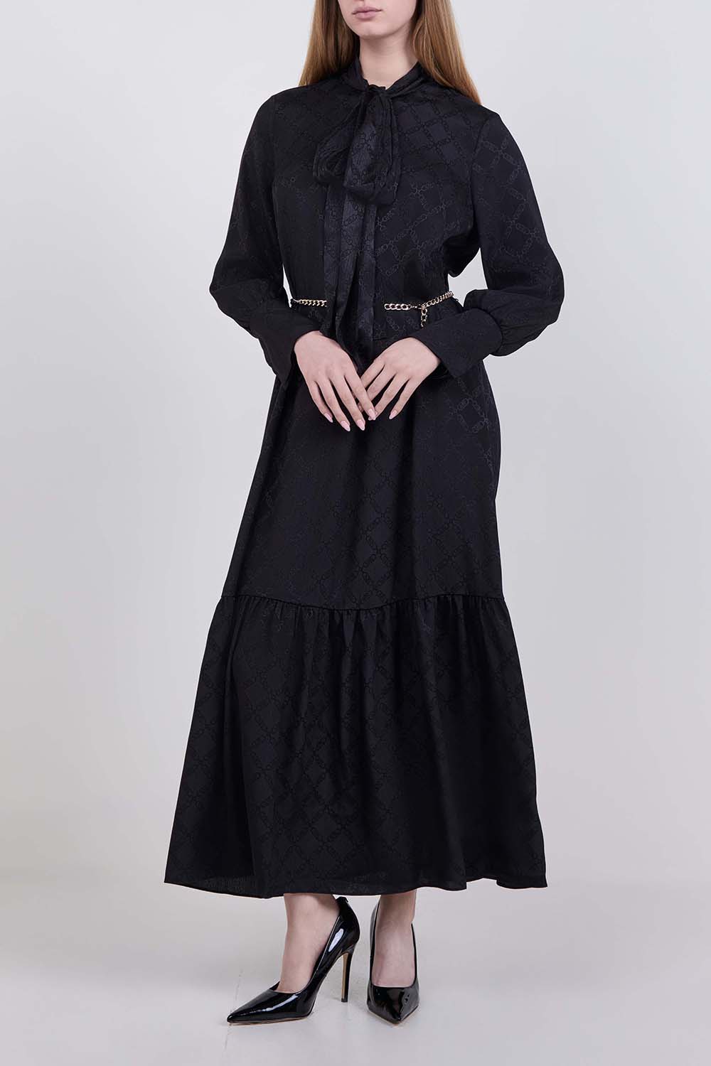 תמונת דוגמן קידמית של שמלת מקסי