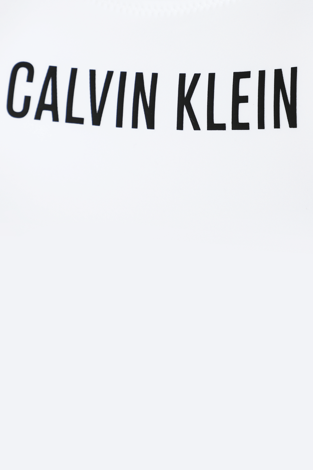 בגד ים שלם לבן עם לוגוטייפ שחור CALVIN KLEIN