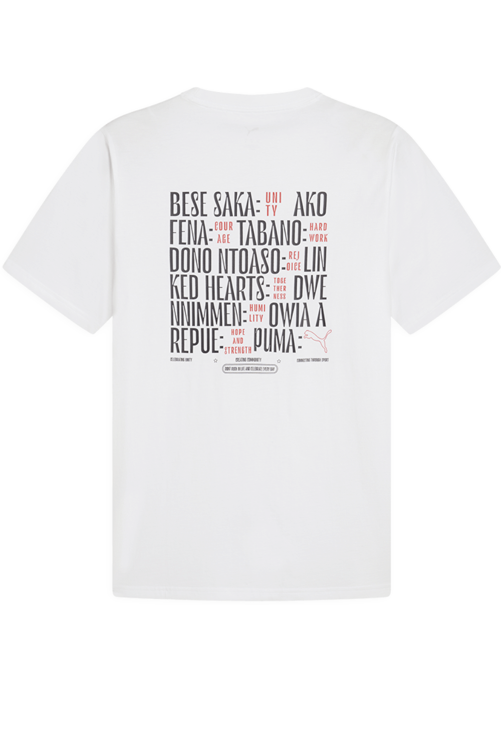 תמונה אחורית של חולצת טי אחווה ושלום