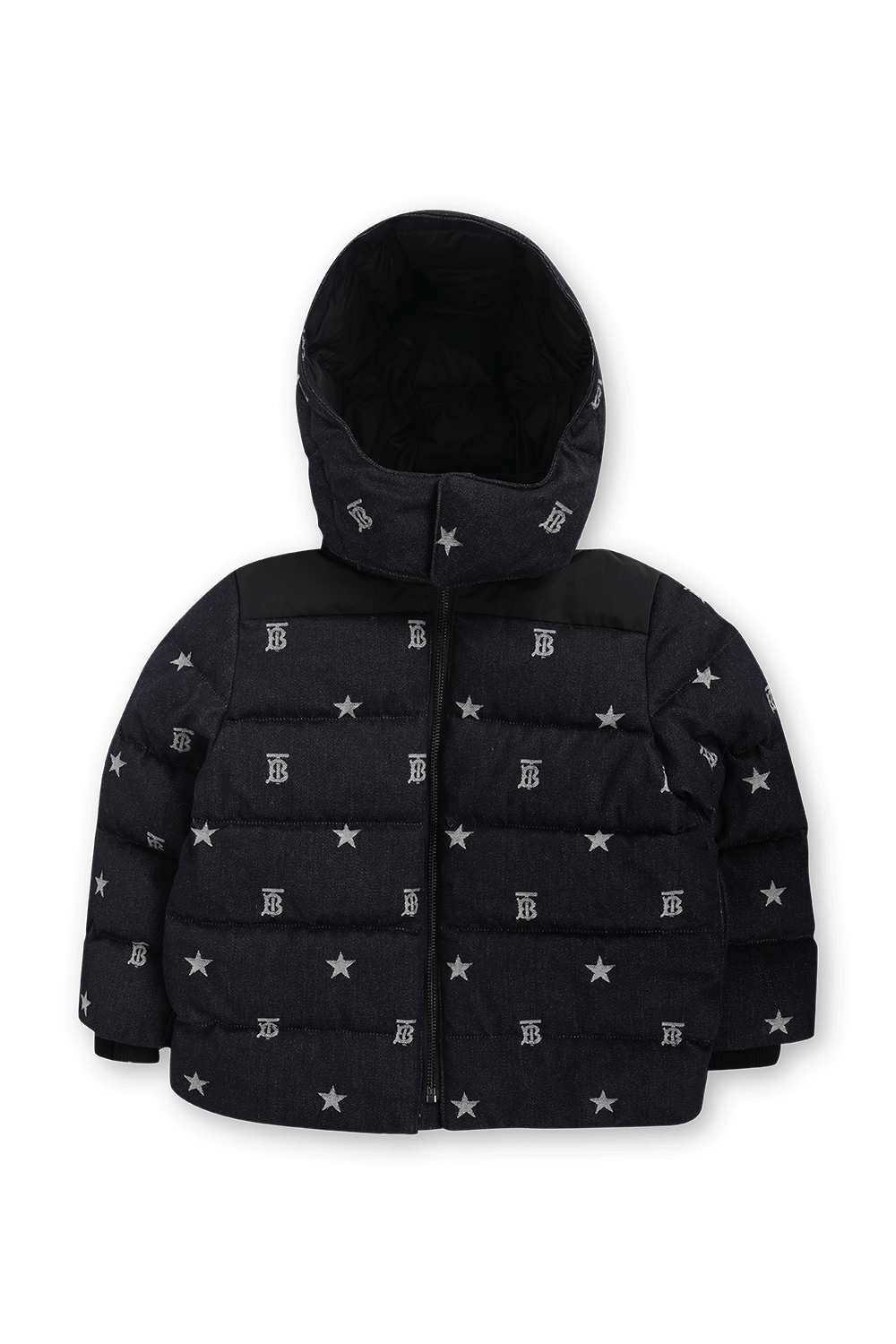 תמונה קידמית של גילאי 3-14 מעיל ג'ינס פאפר בצבע כחול