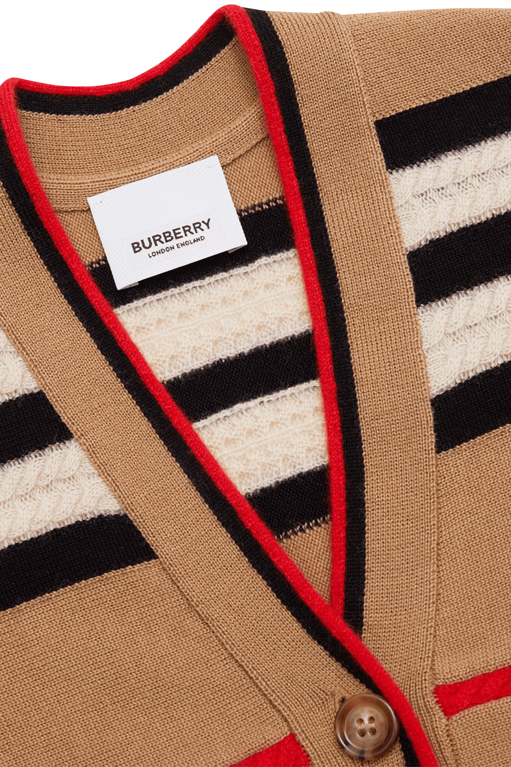 תמונת פנים של גילאי 3-14 קרדיגן פסים בצבעוניות אייקונית