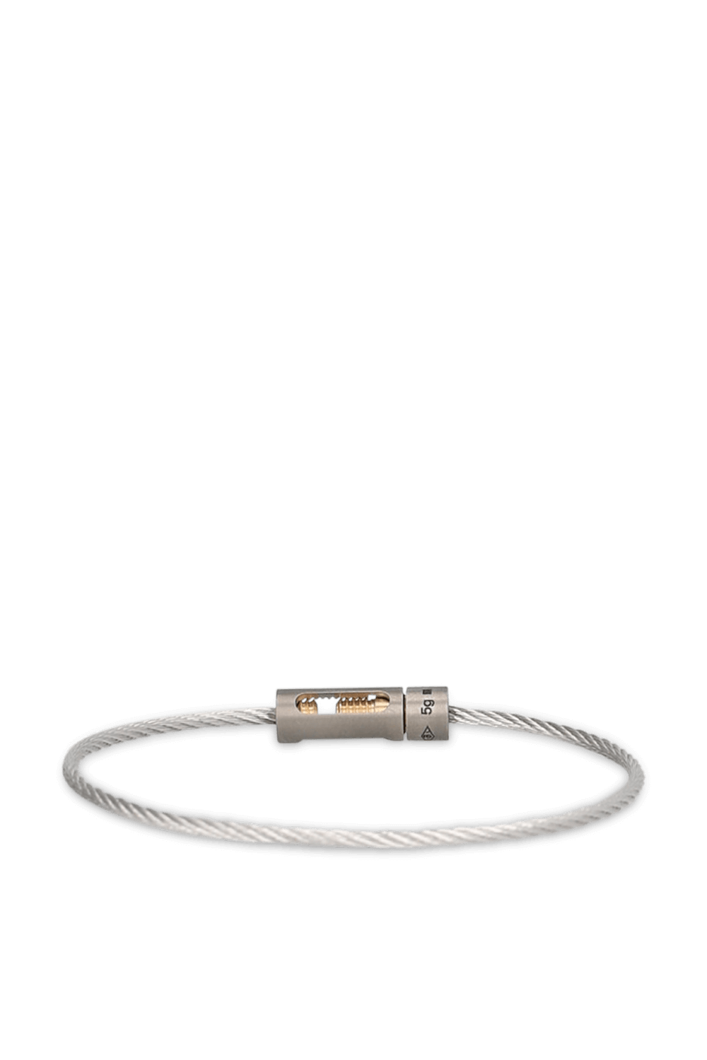 תמונה אחורית של צמיד כבל 5 גר' מכסף