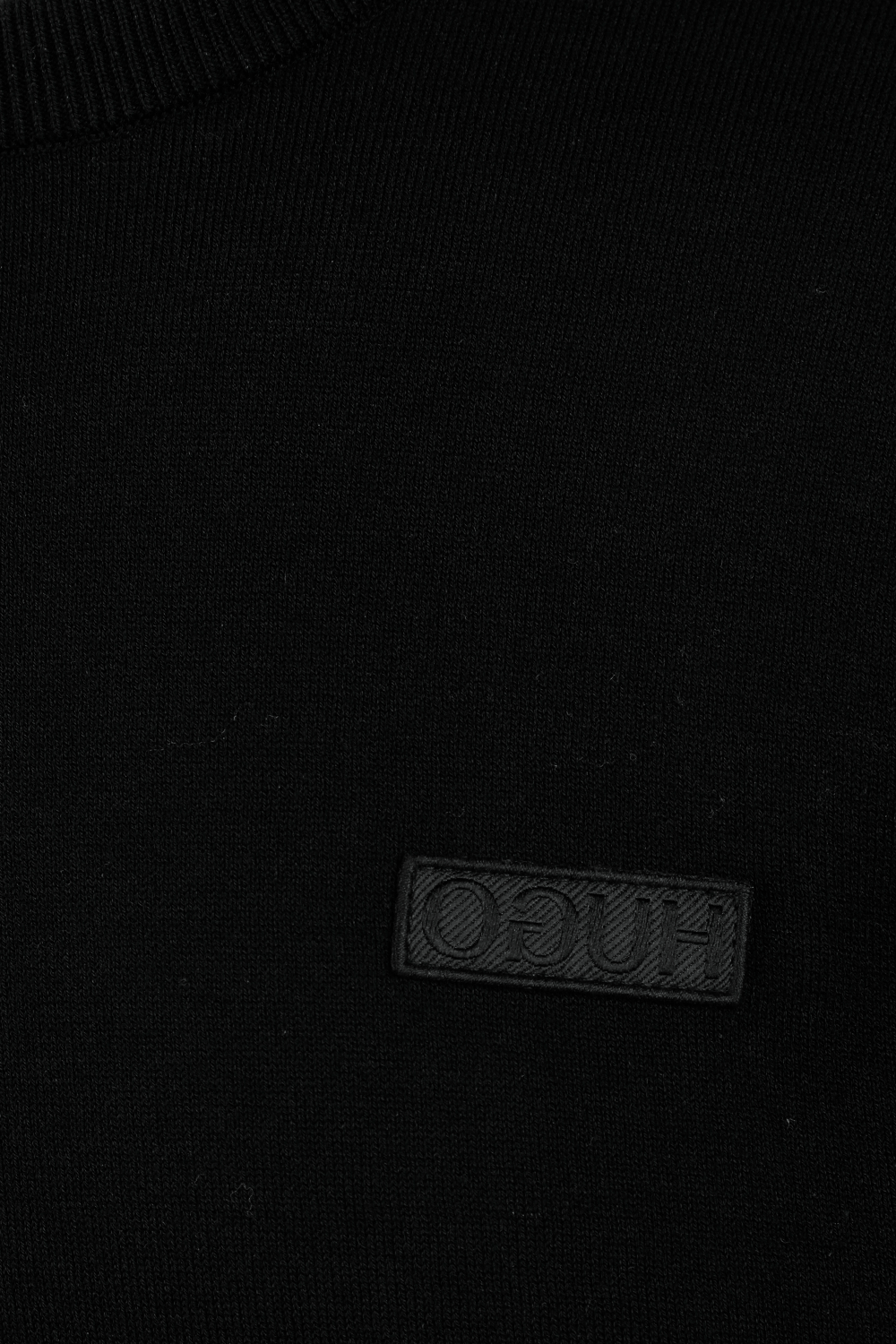 Embroidered-logo Sweater in Black | Factory 54