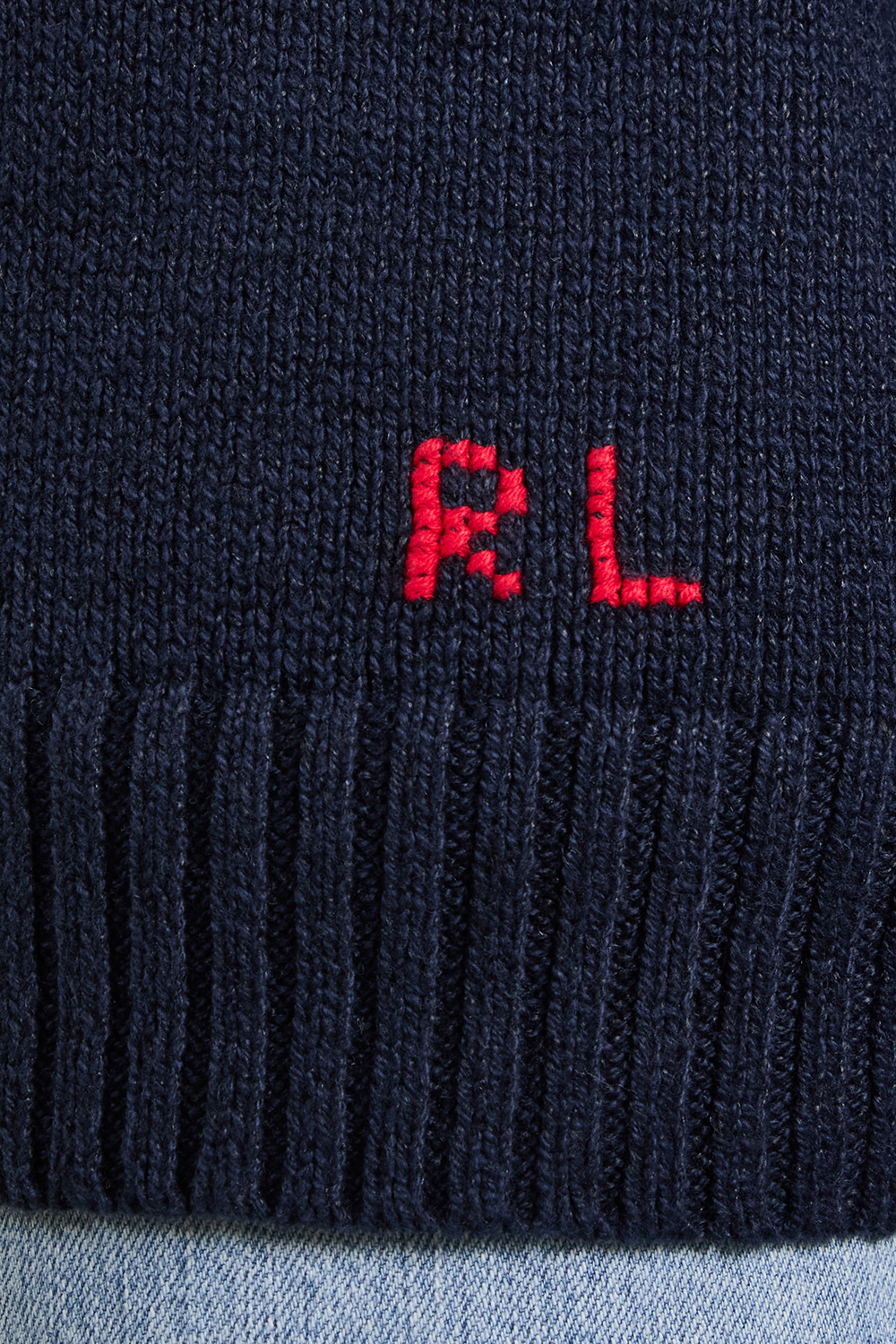 תמונת תקריב דוגמן של סריג כותנה ופשתן