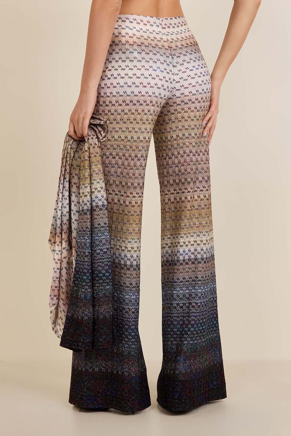 תמונת דוגמן אחורית של מכנסיים ארוכים