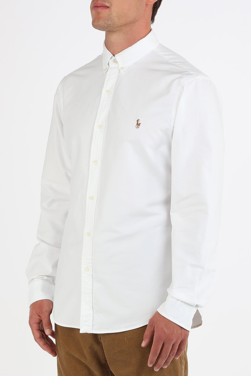 Slim Fit Shirt in White POLO RALPH LAUREN