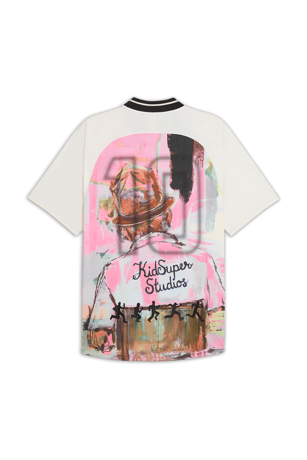 תמונה אחורית של קידסופר X פומה חולצת כדורגל