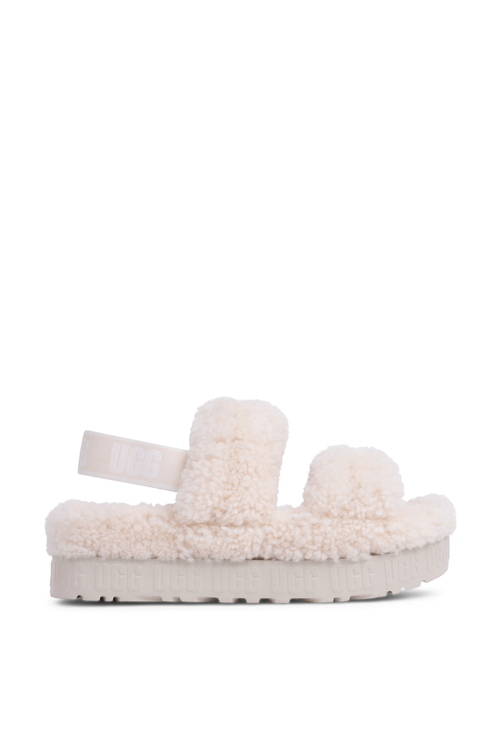 תמונה קידמית של סנדלי צמר או פלאפיטה