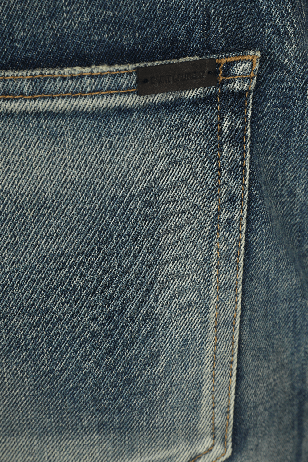 תמונה אחורית של Skinny Medium Waist Jeans In Light Blue