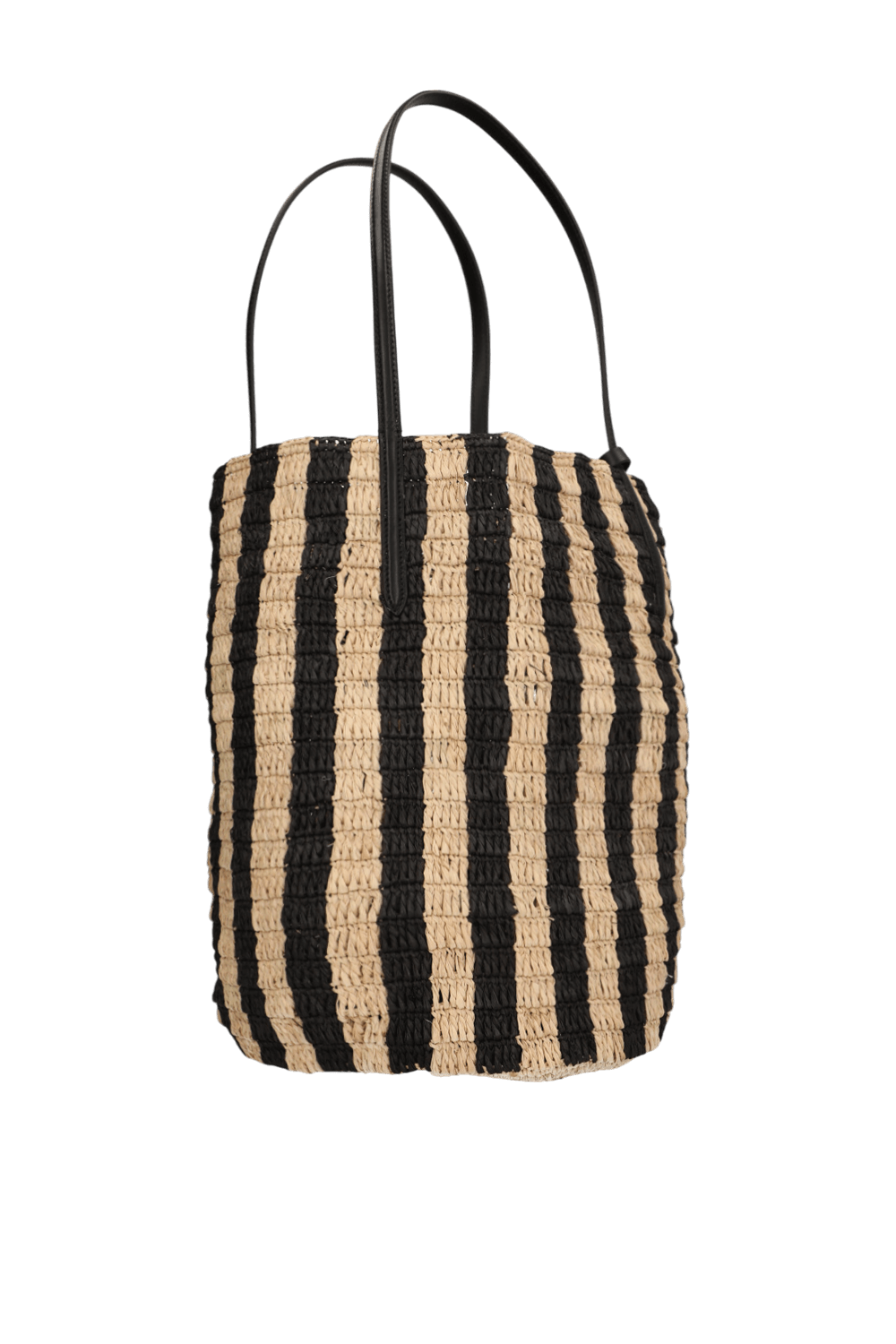 תמונה אחורית של תיק קש