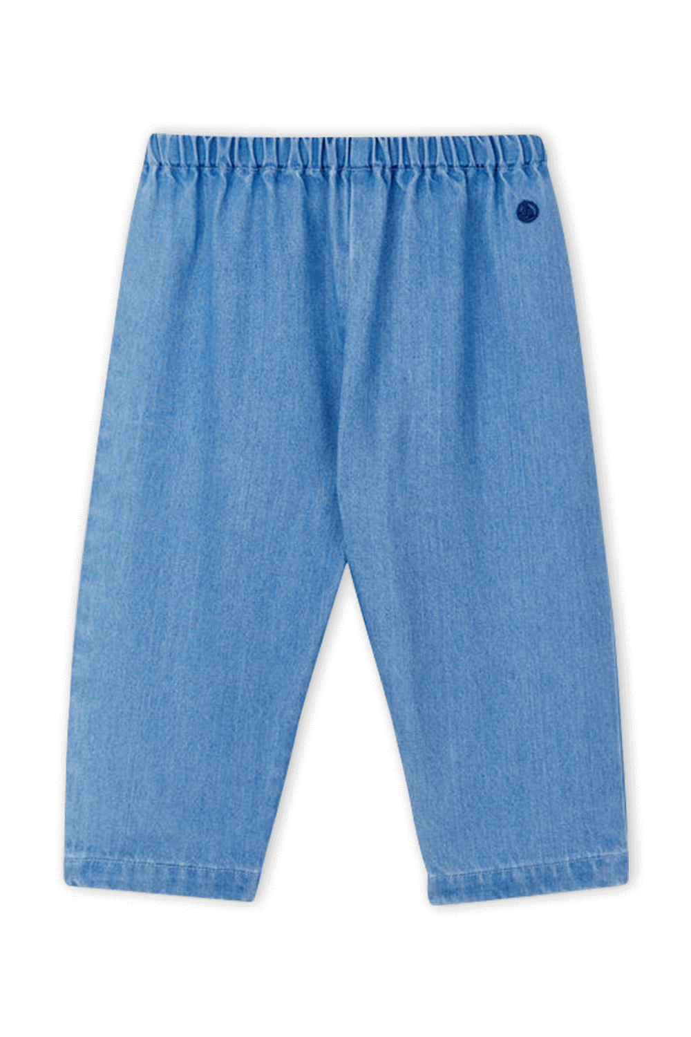 מכנסיים בגוון כחול ג'ינס - גילאי 3-12 חודשים PETIT BATEAU