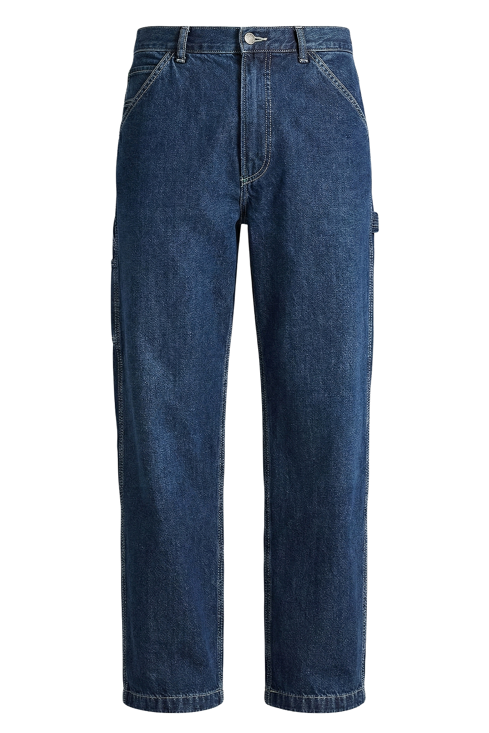 תמונה קידמית של מכנסי ג'ינס בגזרה ישרה