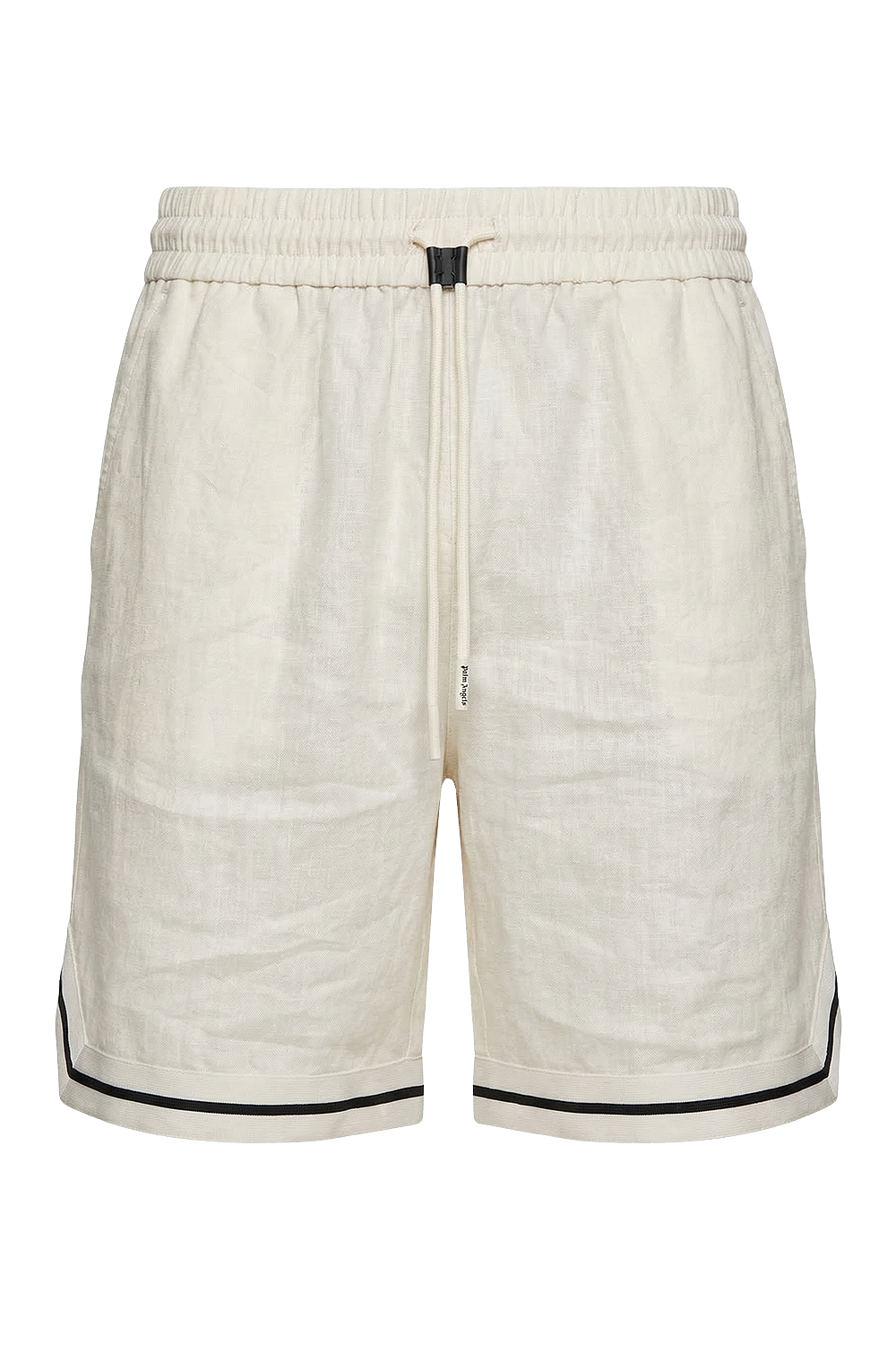 תמונה קידמית של מכנסיים קצרים מפשתן