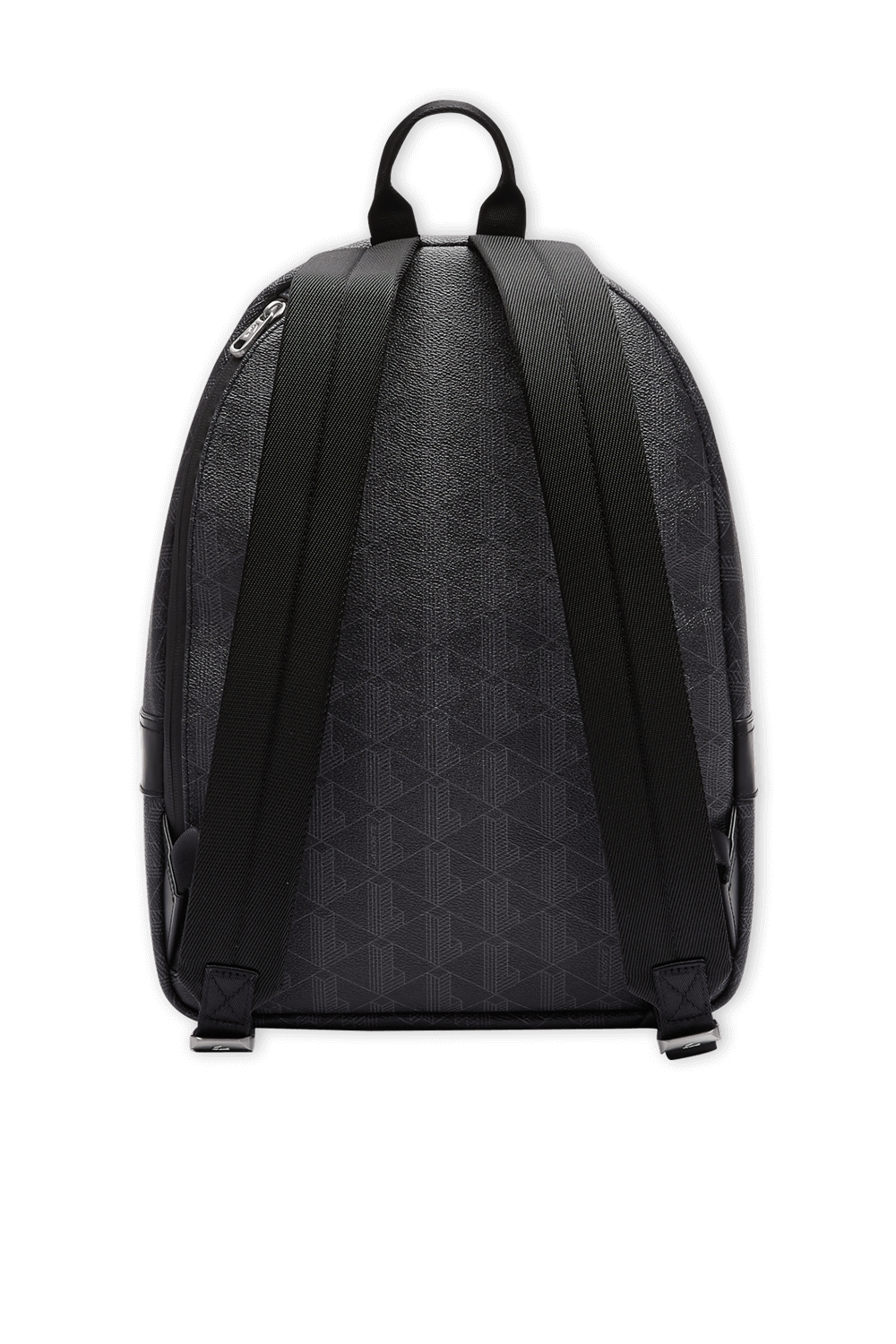 grey canvas backpack
